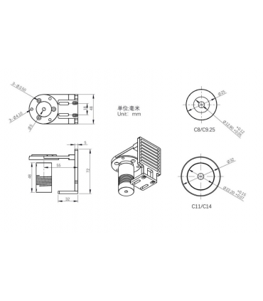 ZWO adapter for EAF focus motor on Celestron C11 and C14