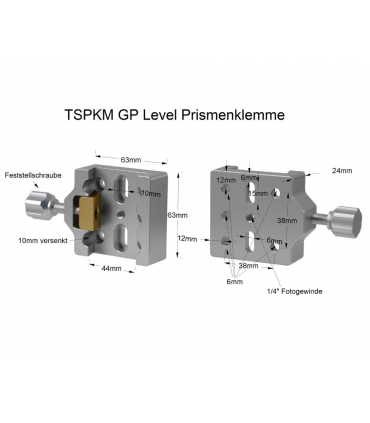 TS-Optics Premium Vixen-Level Dovetail Clamp with Slotted Holes