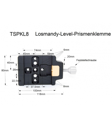 TS-Optics Premium Losmandy Style Dovetail Optics and Seat Clamp