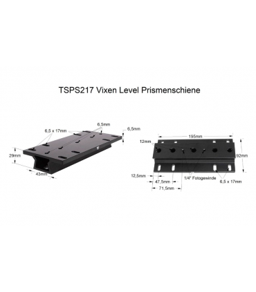 TS-Optics Deluxe GP dovetail style - 195mm length - wide mount