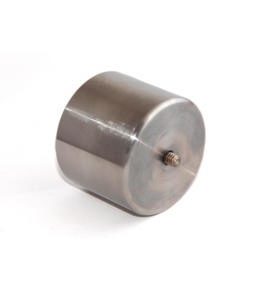 Cilindro de acero inoxidable TS de 1 kg de peso con foto rosca de conexión de 1/4"