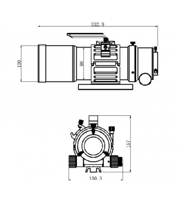 TS Optics 76mm f/5.5 Triplet Apochromatic Refractor