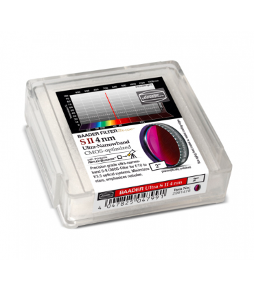 Filtro de banda ultra estrecha S-II de 2" (4 nm): CMOS optimizado