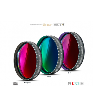 2" Ultra High Speed 3.5 / 4nm f/3 Filter Set: Optimized CMOS (H-alpha / O-III / S-II)