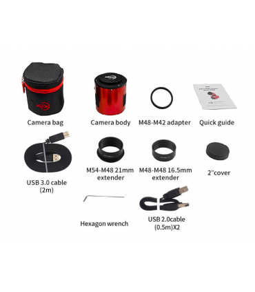 ZWO ASI2400MC PRO cooled astronomical color camera, D-43.3mm chip