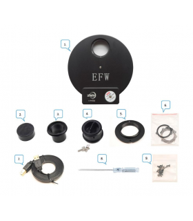 ZWO motorized filter wheel for 8 x 1.25" filters and 8 x 31mm filters