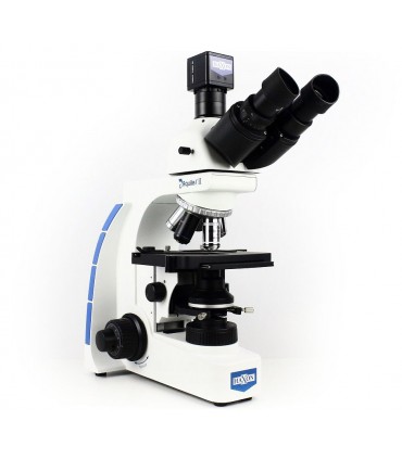 Microscopio HAXON AQUILES II A-203iH  TRINOCULAR Halógeno 30W Campo Oscuro de INMERSION. Cámara APTINA 5.0