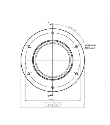 Adaptador TS-Optics a T2 para correctores ASA con brida adaptadora