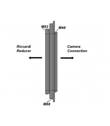 Adaptador TS-Optics de M68 y M63 a M48 - Adaptador de conexión Riccardi