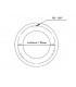 Adaptador de conexión individual TS-Optics para el TS-Optics Ultra Gigant Off Axis Guider