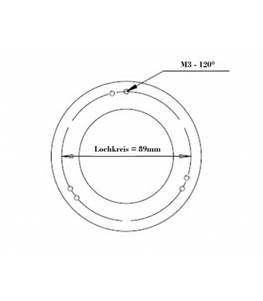Adaptador de conexión individual TS-Optics para el TS-Optics Ultra Gigant Off Axis Guider