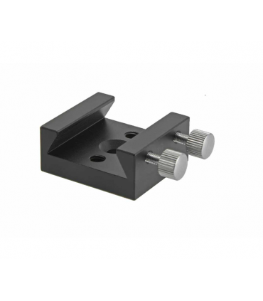 Zapata del buscador TS-Optics con soporte plano, rosca para trípode fotográfico de 1/4" y orificio avellanado