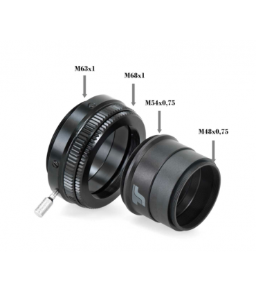 Aplanador de refractor TS-Optics 1.0x para apertura ED y APO de 70-72 mm