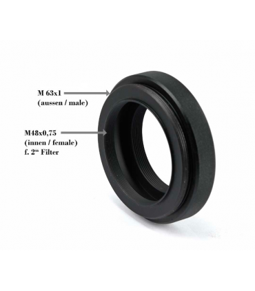 TS-Optics REFRACTOR 1.0x full frame flattener with M63x1 connection