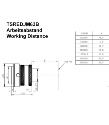 TS-Optics REFRACTOR Corrector 0.8x for refractors from 102 mm aperture - ADJUSTABLE