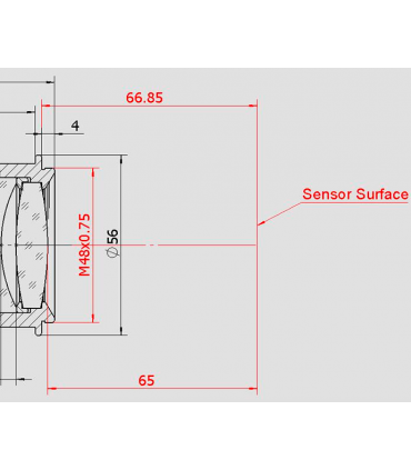 TS-Optics NEWTON corrector de coma reductor 0,73x - conexión 2"