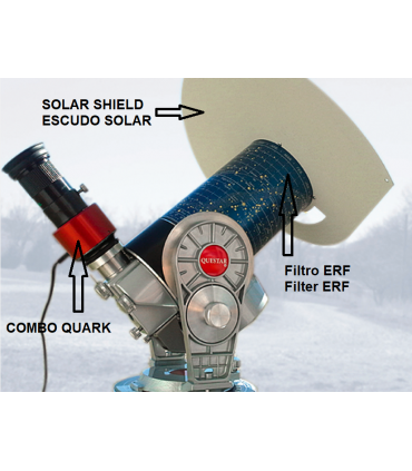 Ocular solar de Hidrógeno Alfa COMBO QUARK para Chromosphere
