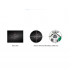 Mira telescópica buscador de Omegon 9x50 ángulo de visión del buscador con imagen derecha y no invertida, negro