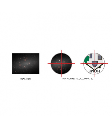 Omegon finder scope 9x50 illuminated viewfinder, black