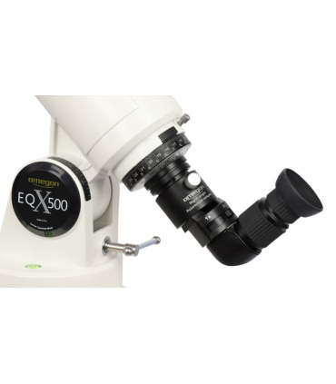 Vista angular de Omegon para buscador polar 90°