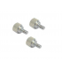 Omegon set of 3 knurled screws M4
