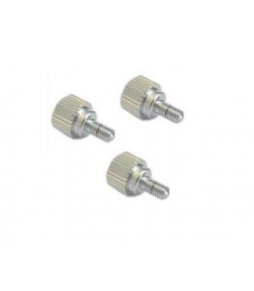 Omegon set of 3 knurled screws M4