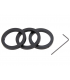Omegon homofocal clamping rings 1.25'' (set of 3 pcs.)