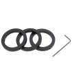 Omegon homofocal clamping rings 1.25'' (set of 3 pcs.)