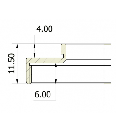 Adaptador Omegon C-Mount (macho) a T2 (hembra)
