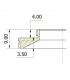 Omegon T2 male to C-mount male adapter