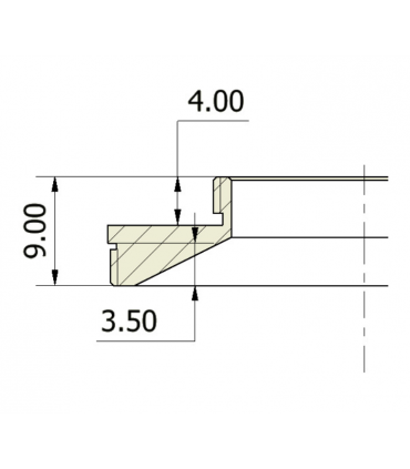 Adaptador Omegon T2 macho a C-mount macho