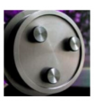SCT 12" 3- and 4-screw f/10 Bobs Knob Knurled Collimation Screws