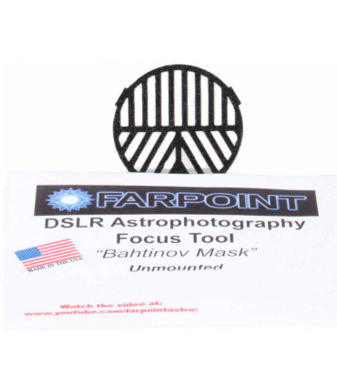 Farpoint Bahtinov Focus Mask Snap-in para DSLR con filtro de 62 mm de diámetro